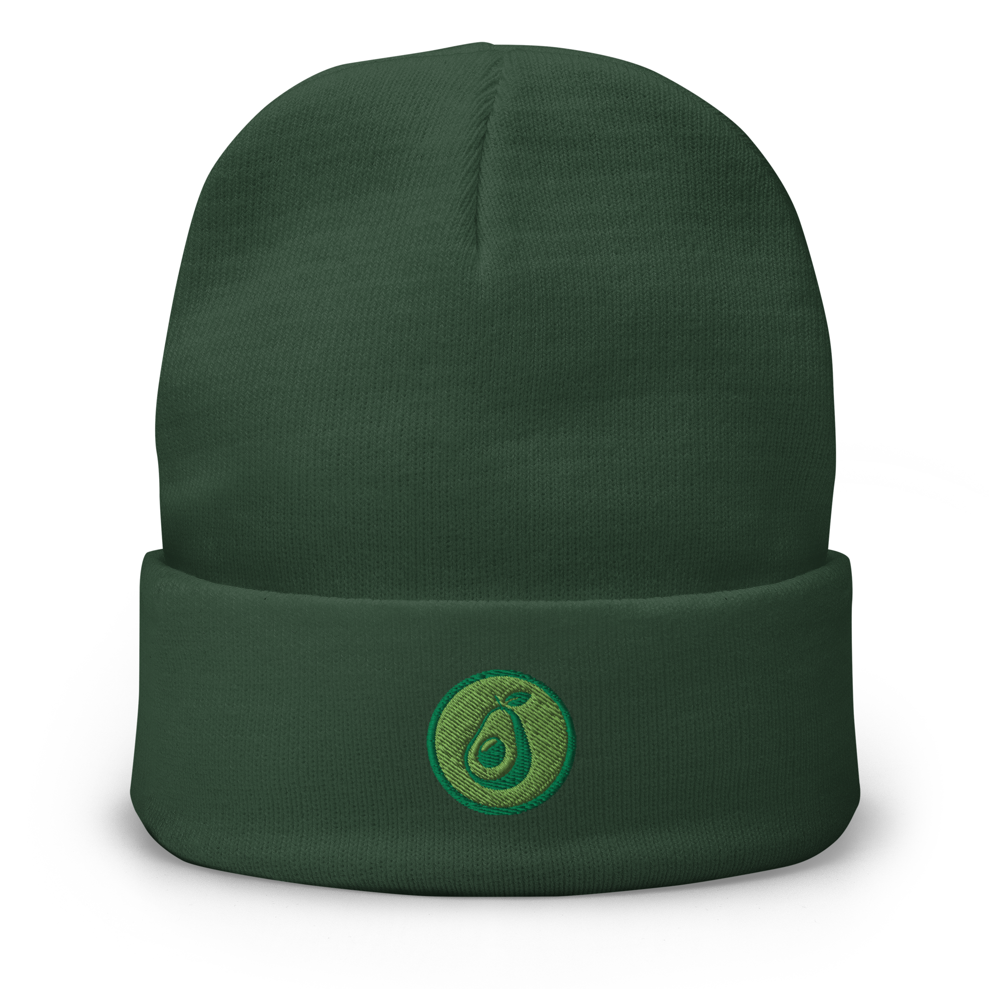 Avocado Beanie – Premium Embroidered Knit Hat | Smoothie Collective